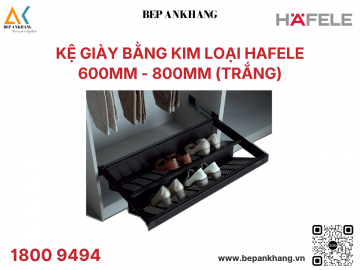 Kệ giày bằng kim loại Hafele - 807.95.863 - Trắng (800mm)